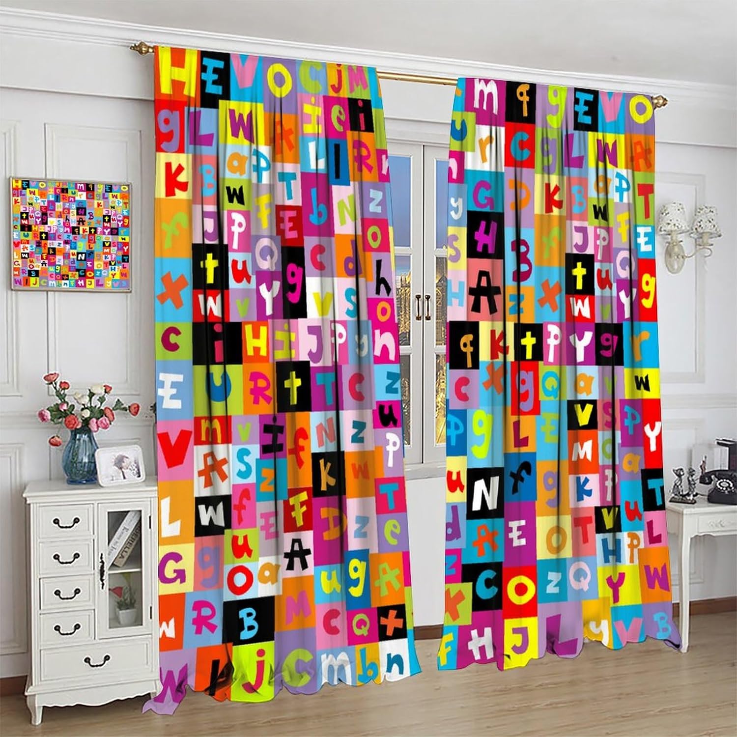 Rideaux multicolores à blocs A - Abc Kids Early Education avis et prix